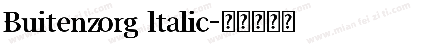 Buitenzorg ltalic字体转换